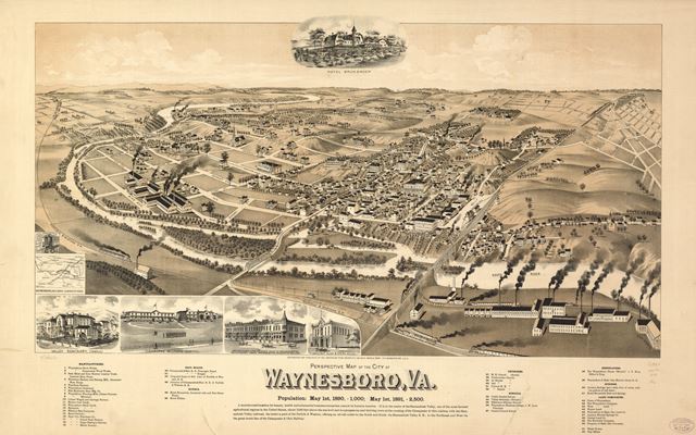 Waynesboro, VA in 1891